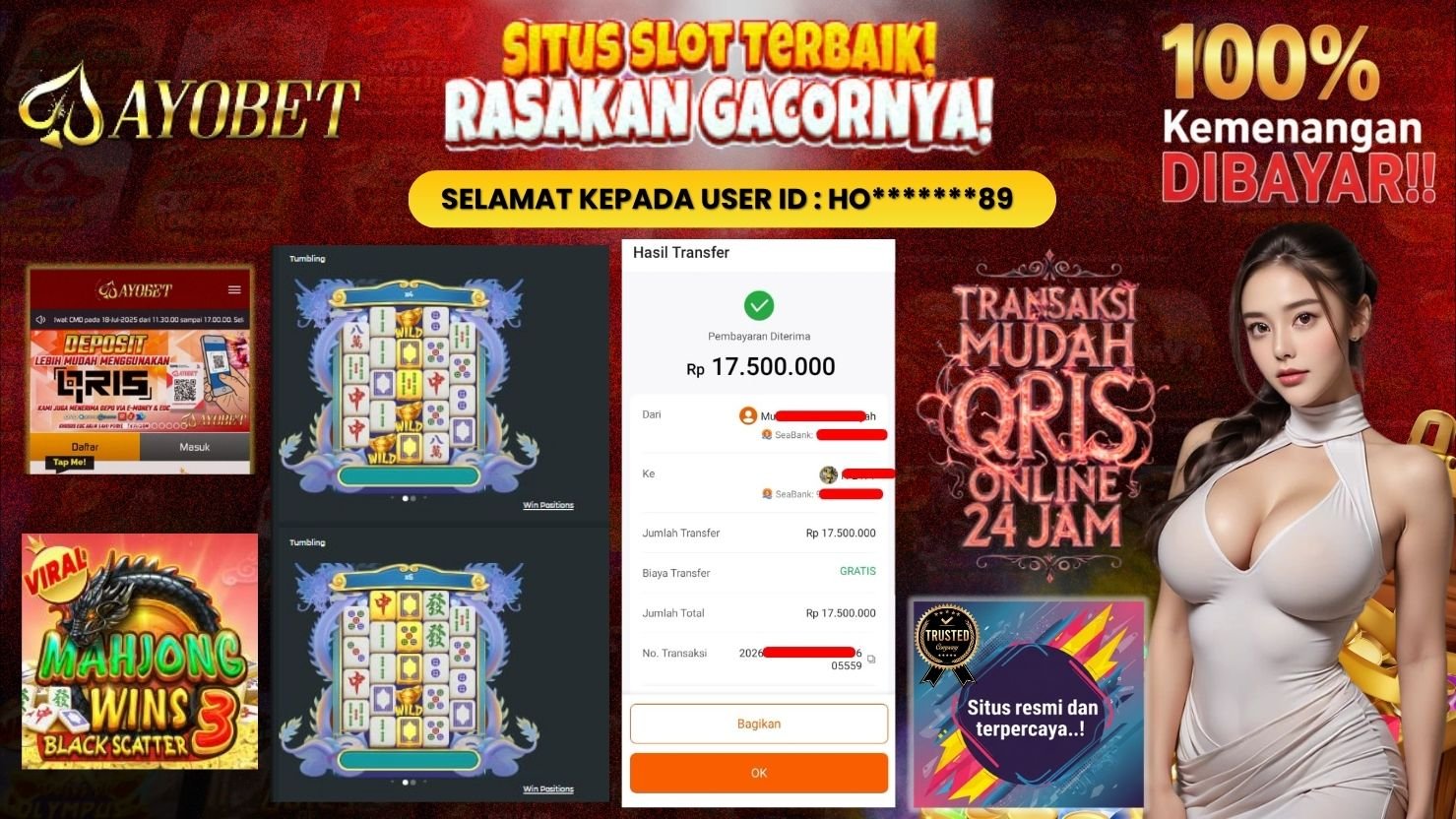 AYOBET JACKPOT SLOT MAHJONG WINS 3 - BLACK SCATTER